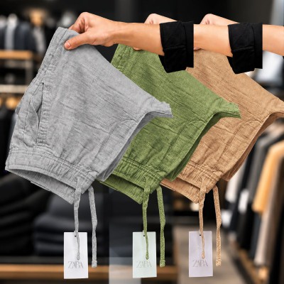 3 Pcs combo Most Demandable cotton trouser for Men (Ash, Olive & Brown)