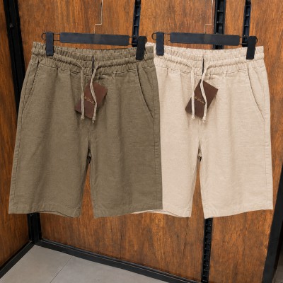 2 Pcs Combo Summer Comfortable REMI Cotton Shorts (Brown & Biscuit)