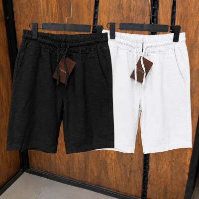 2 Pcs Combo Summer Comfortable REMI Cotton Shorts (Black & White)