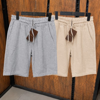 2 Pcs Combo Summer Comfortable REMI Cotton Shorts (Ash & Biscuit)