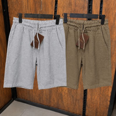 2 Pcs Combo Summer Comfortable REMI Cotton Shorts (Ash & Brown)