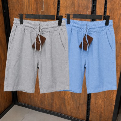 2 Pcs Combo Summer Comfortable REMI Cotton Shorts (Ash & Sky)